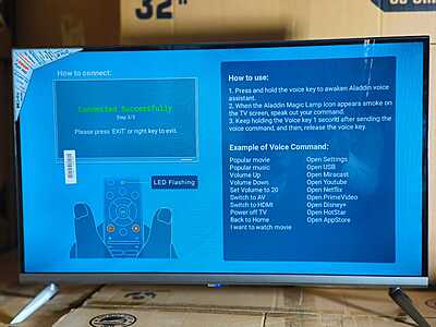 32 inches (Web-OS) OVTV Smart TV with 1 Year Warranty