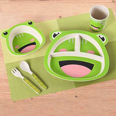 Bamboo Fiber Cartoon Pet/toy meal set for Kids Tableware Bamboo Fiber Cartoon Pet/toy meal set for Kids Tableware