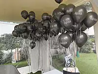 Custom Logo Balloons – Personalized Multicolor Balloons Pack of 100 pcs for Business Promotions, Events, Branding, Shop Inaugurations, Ads