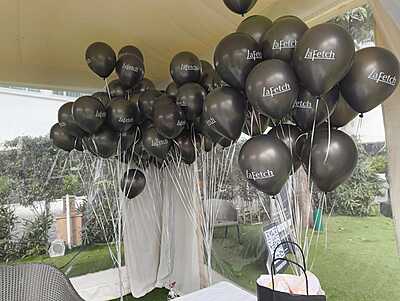 Custom Logo Balloons – Personalized Multicolor Balloons Pack of 100 pcs for Business Promotions, Events, Branding, Shop Inaugurations, Ads