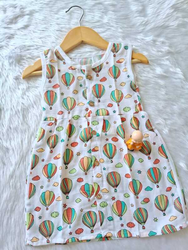 Muslin Frock - Baloon