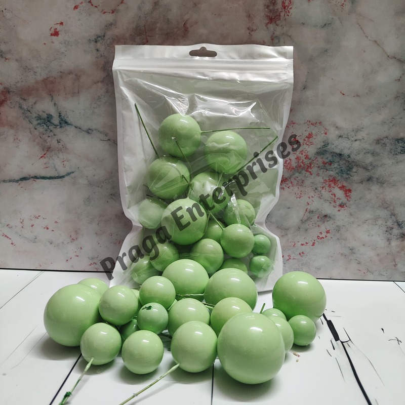 Faux Ball Pastel Green