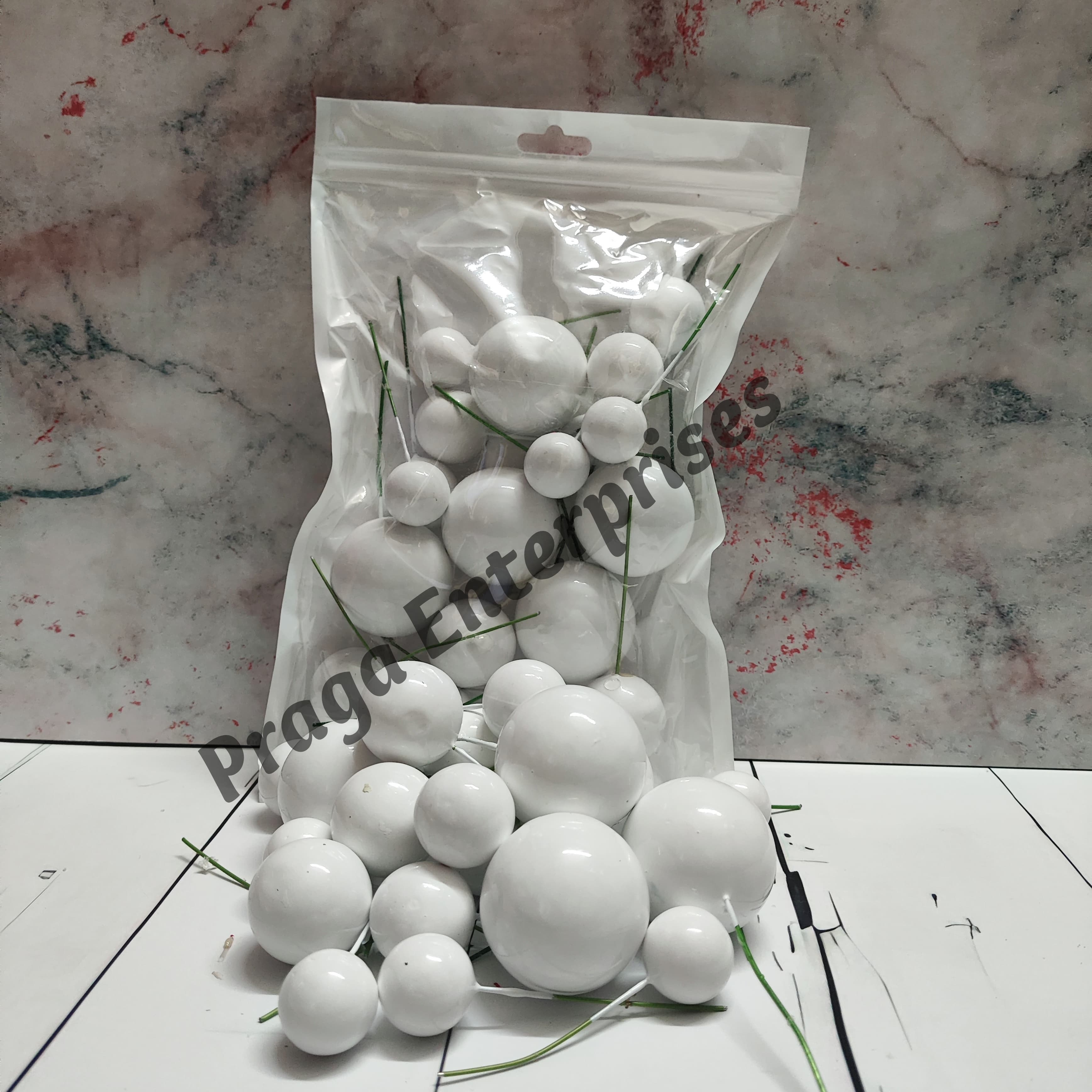 Faux Ball White
