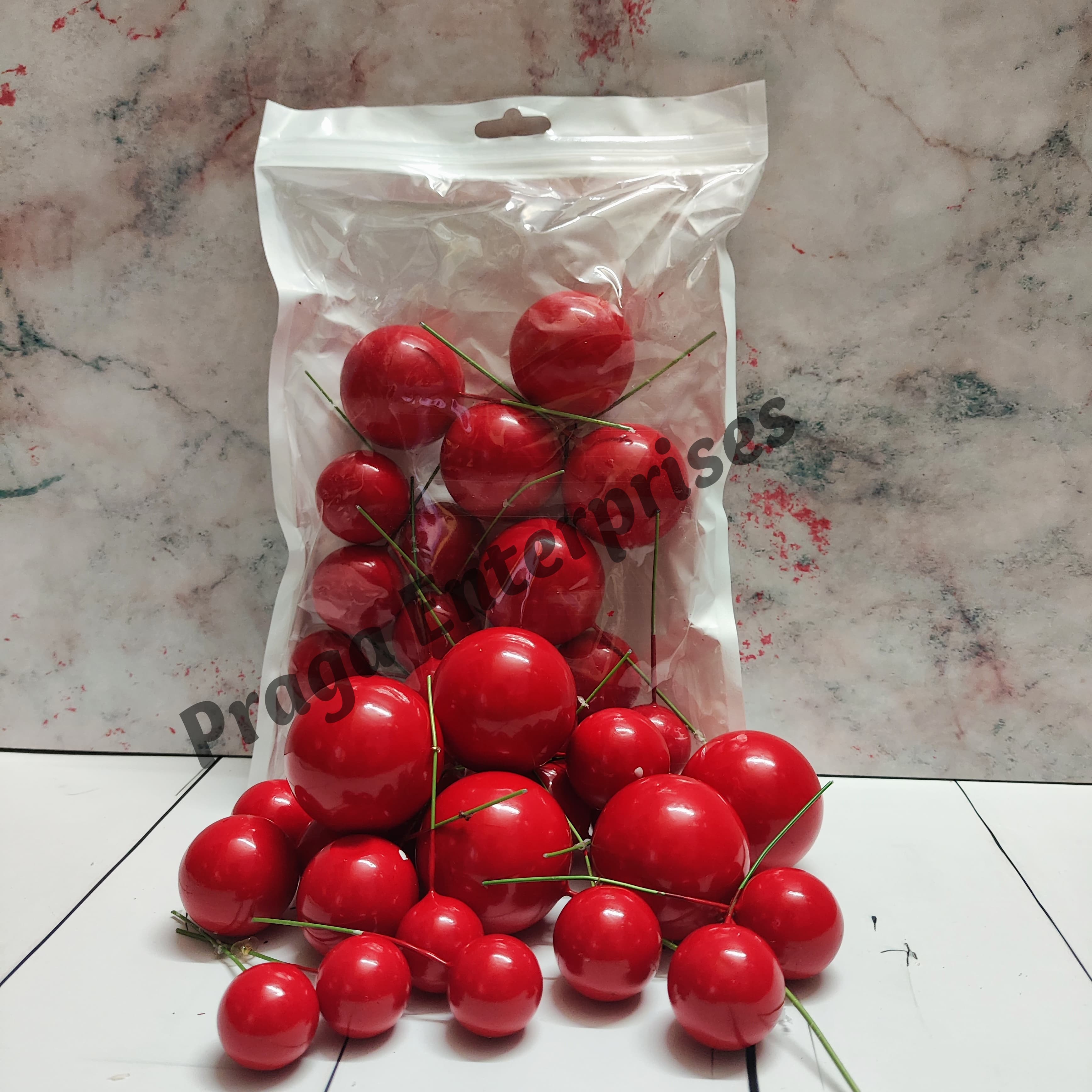 Faux Ball Red