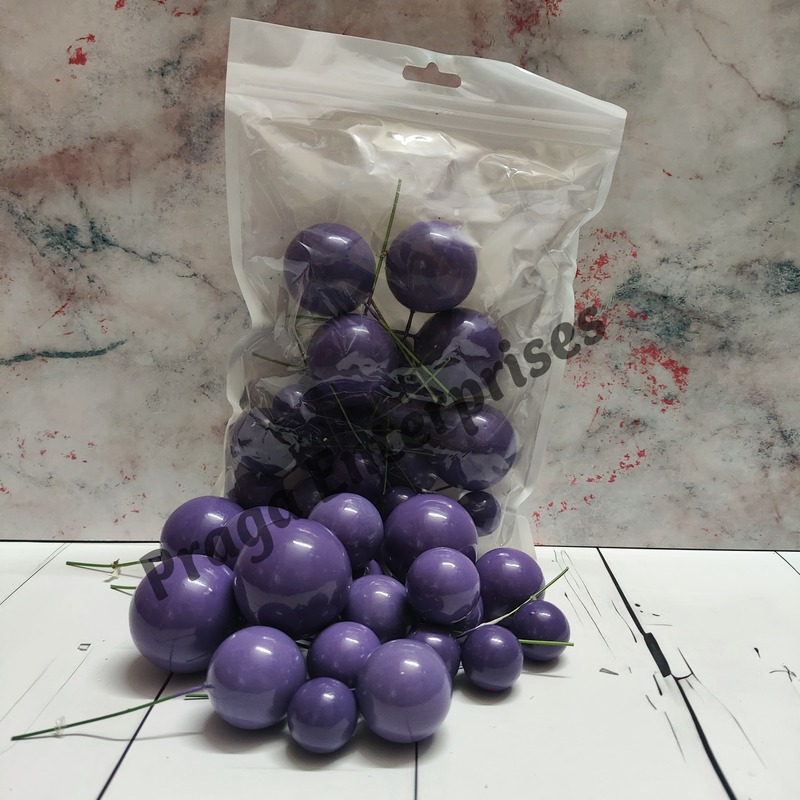 Faux Ball Purple