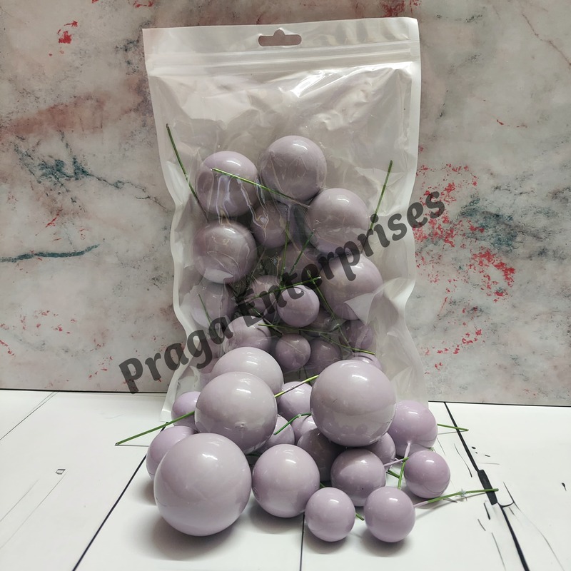Faux Ball Pastel Purple