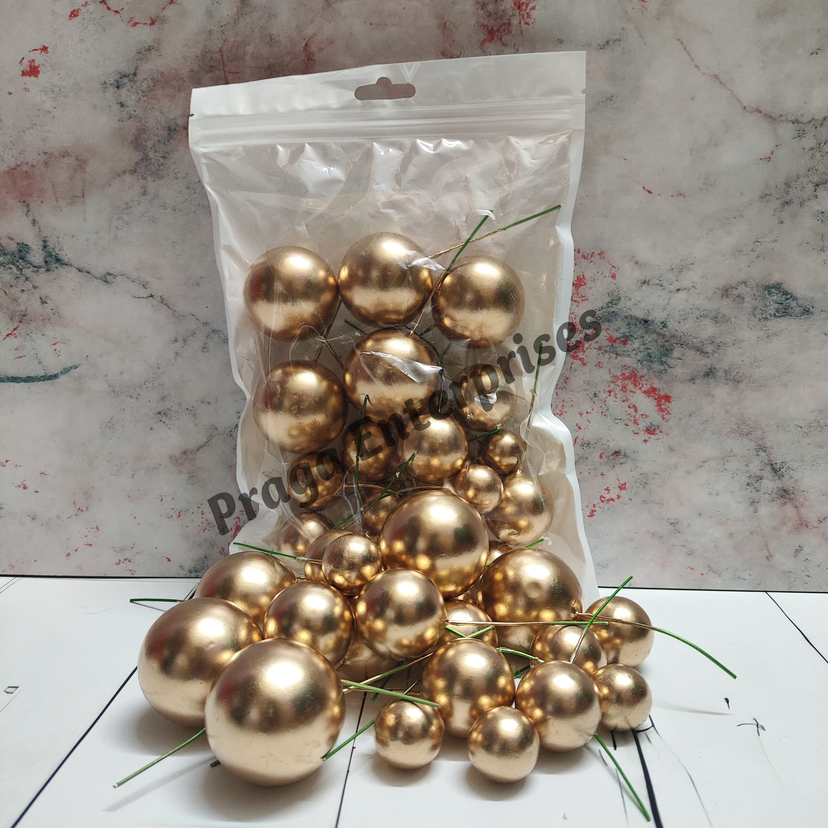 Faux Ball Gold