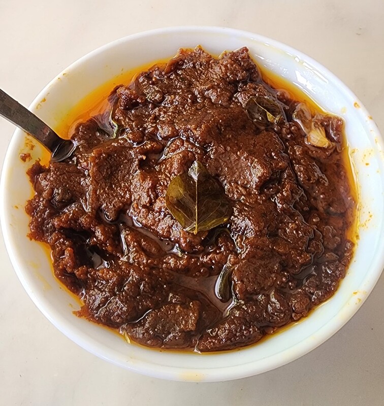 Mango Ginger Pickle with Garlic an Authentic Telugu Style Pickle|Traditional South Indian Taste| Homemade Andhra Pickles With Tamarind Paste & Mixed Spices| Pouch Pack 250gms , 500gms, 1kg