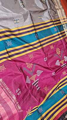 Color Grey Kalashetra/Kalakshetra Saree