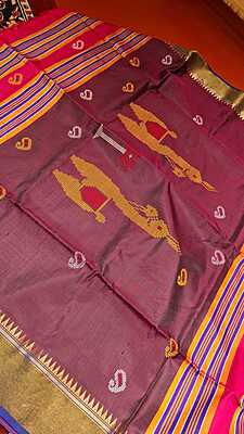 Color rani pink kalakshetra/kalashetra saree