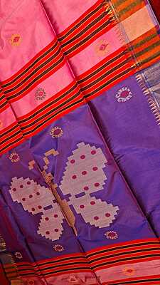 Color pink kalashetra/kalakshetra saree