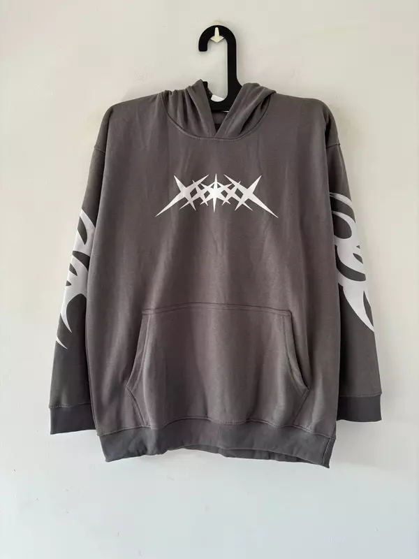 gray hoodie