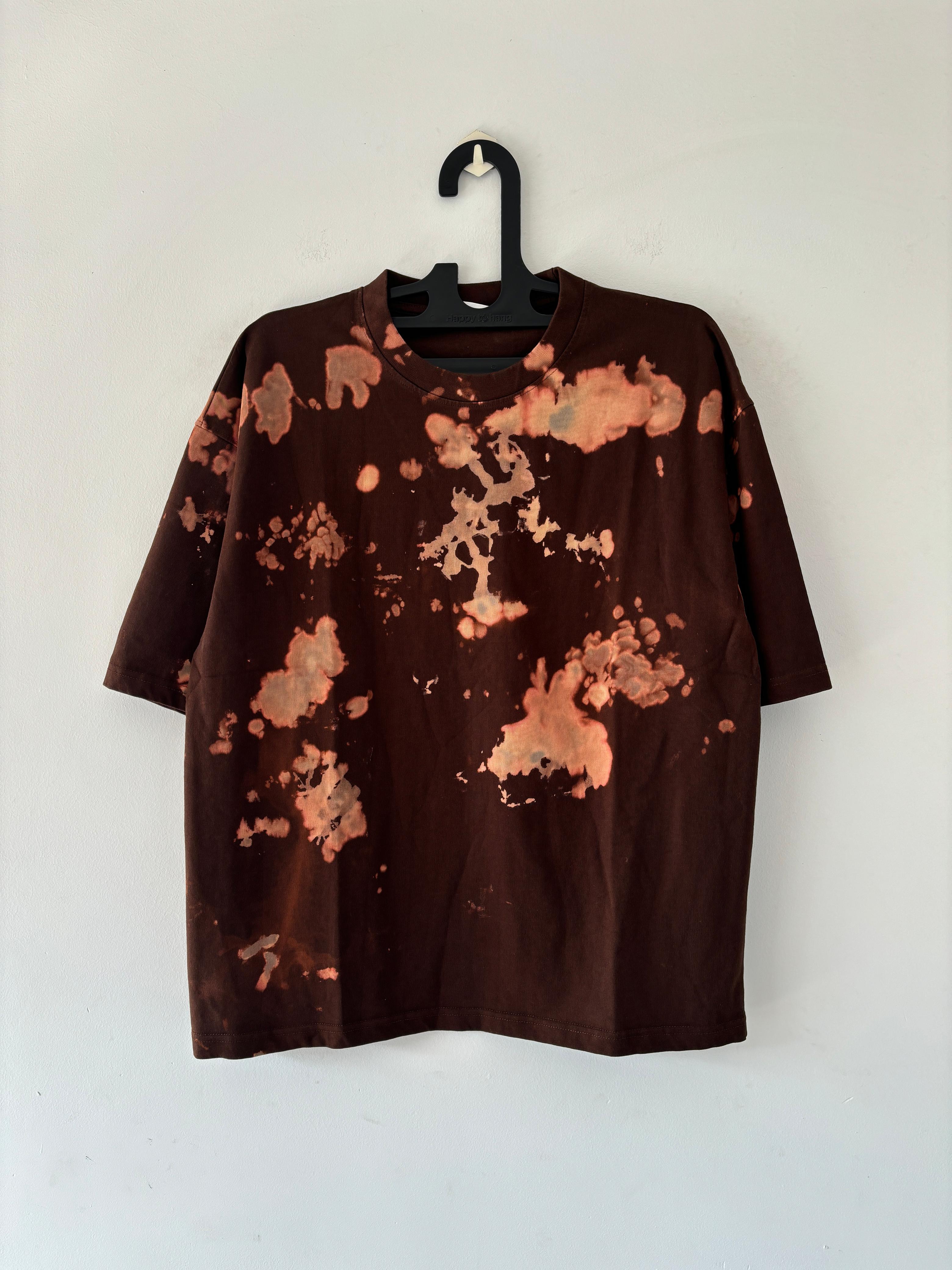 Brown tie & dye Oversized