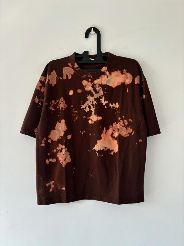 Brown tie & dye Oversized