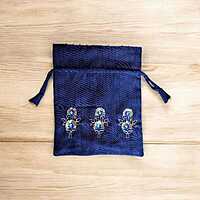 Zardozi Block Printed Potli Bag