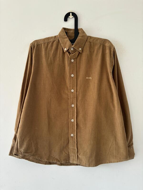 Dark beige corduroy shirt