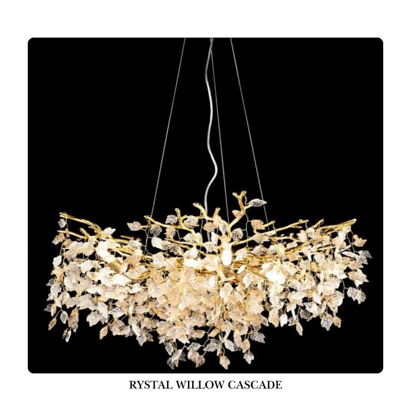 LED Chandelier - Rystal Willow Cascade I - D600