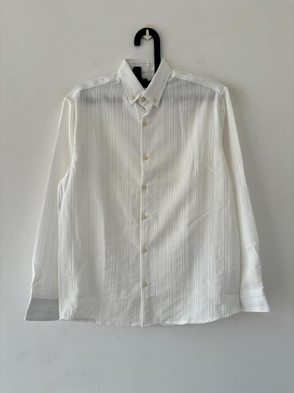 White Textured Shirt