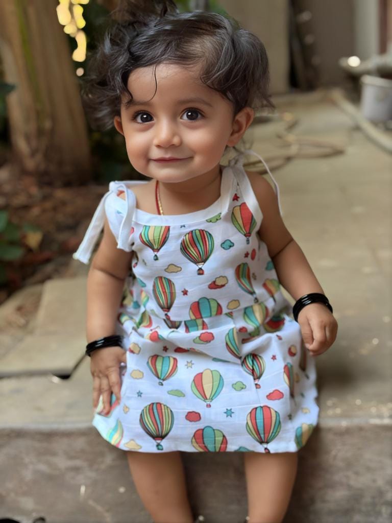 Muslin Knot Frock - Balloon