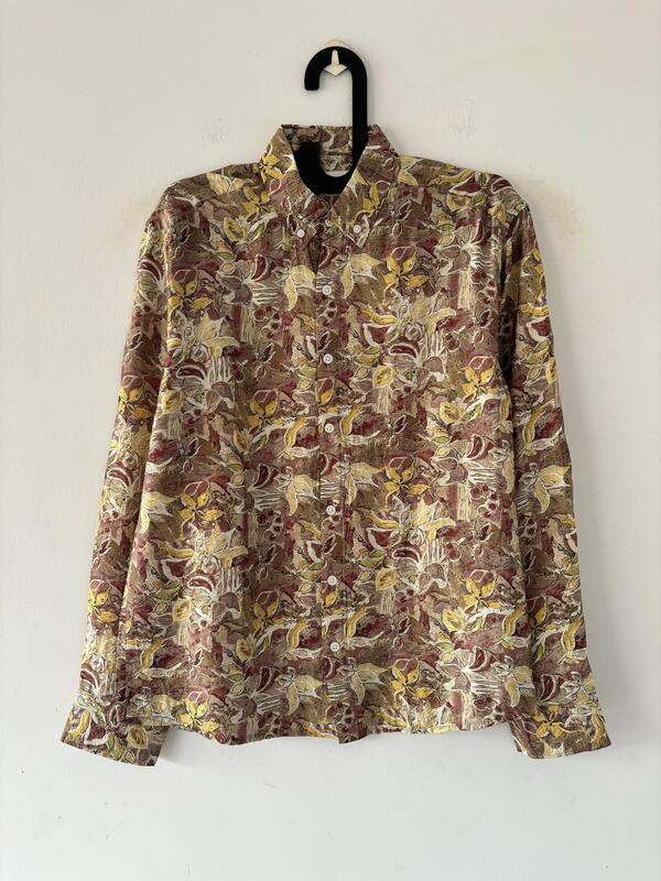 Burnt umber printed shirts