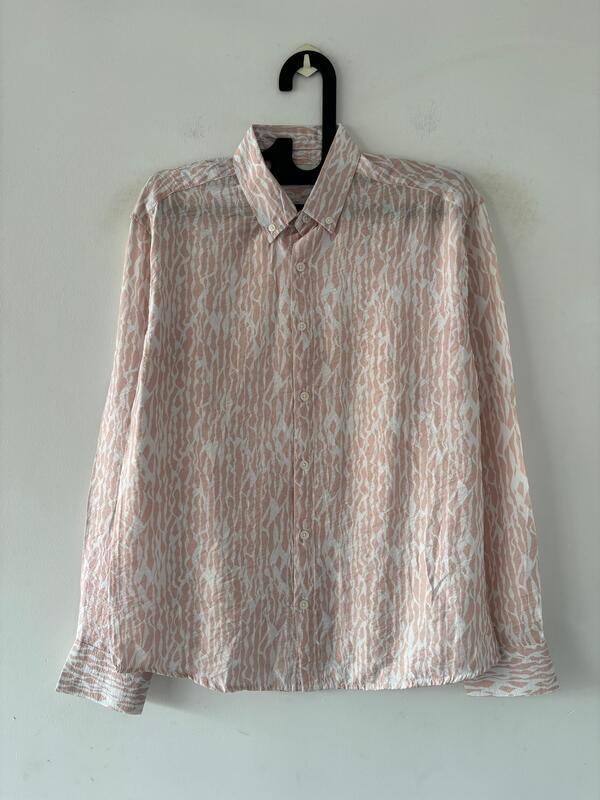 Peach and white printed shirts