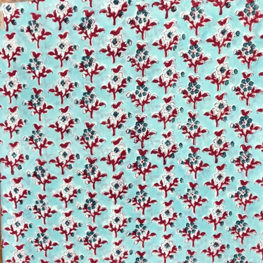 Sanganeri Handblock Cotton Fabric #56