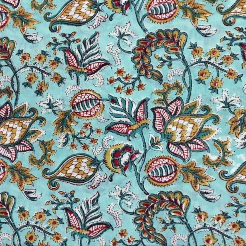 Sanganeri Handblock Cotton Fabric #57