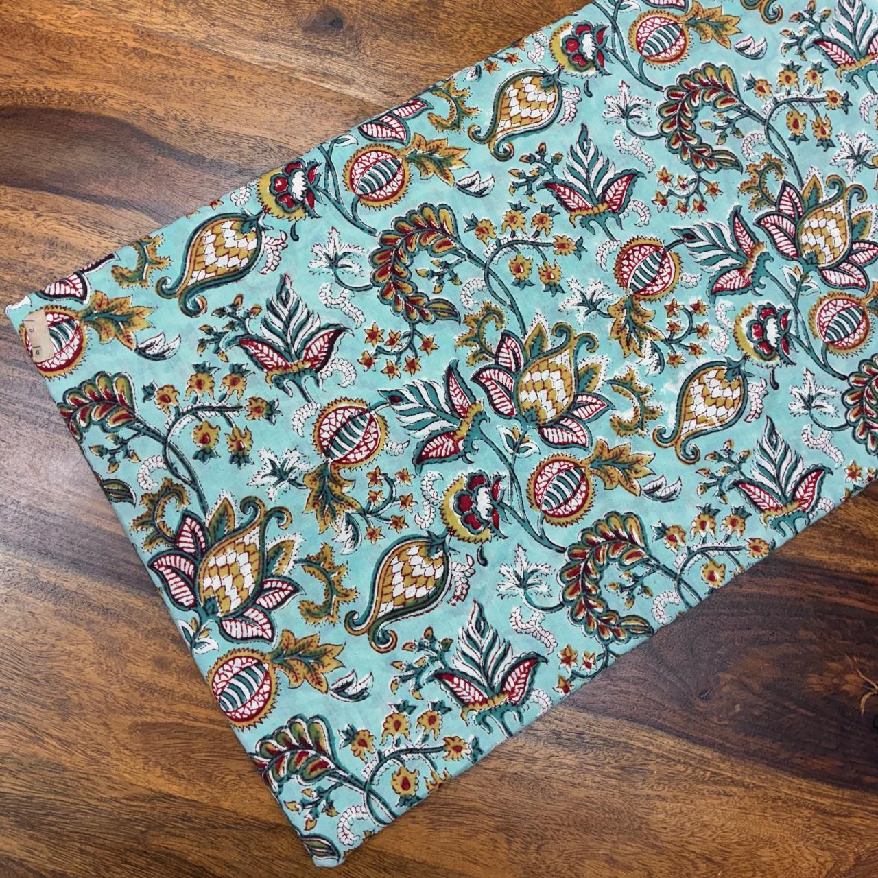 Sanganeri Handblock Cotton Fabric #57