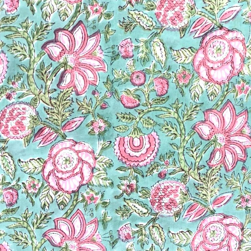 Sanganeri Handblock Cotton Fabric #59