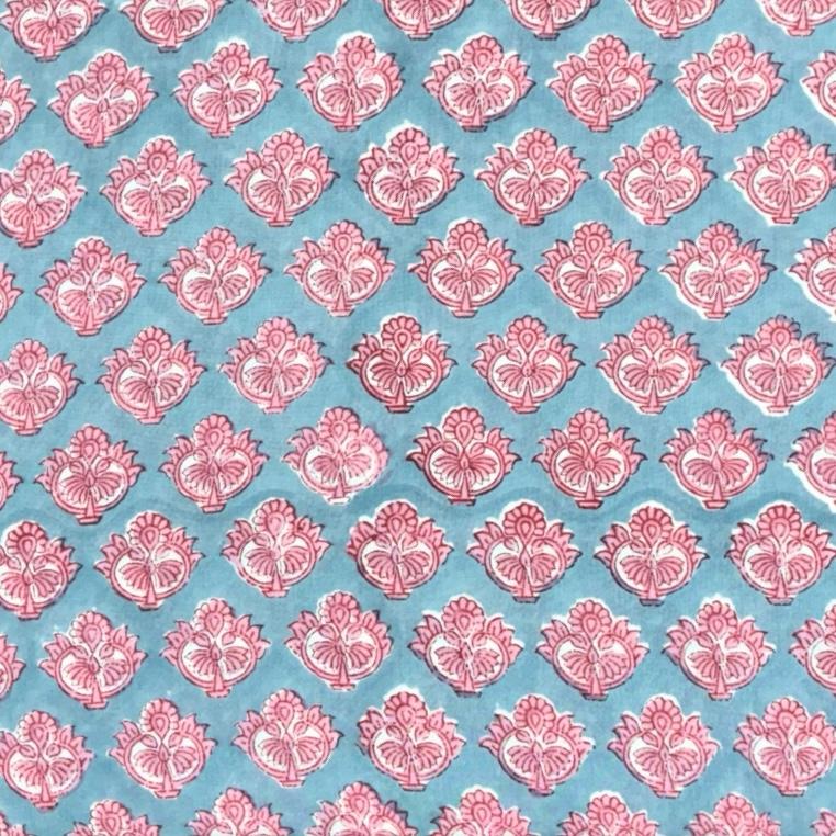 Sanganeri Handblock Cotton Fabric #60