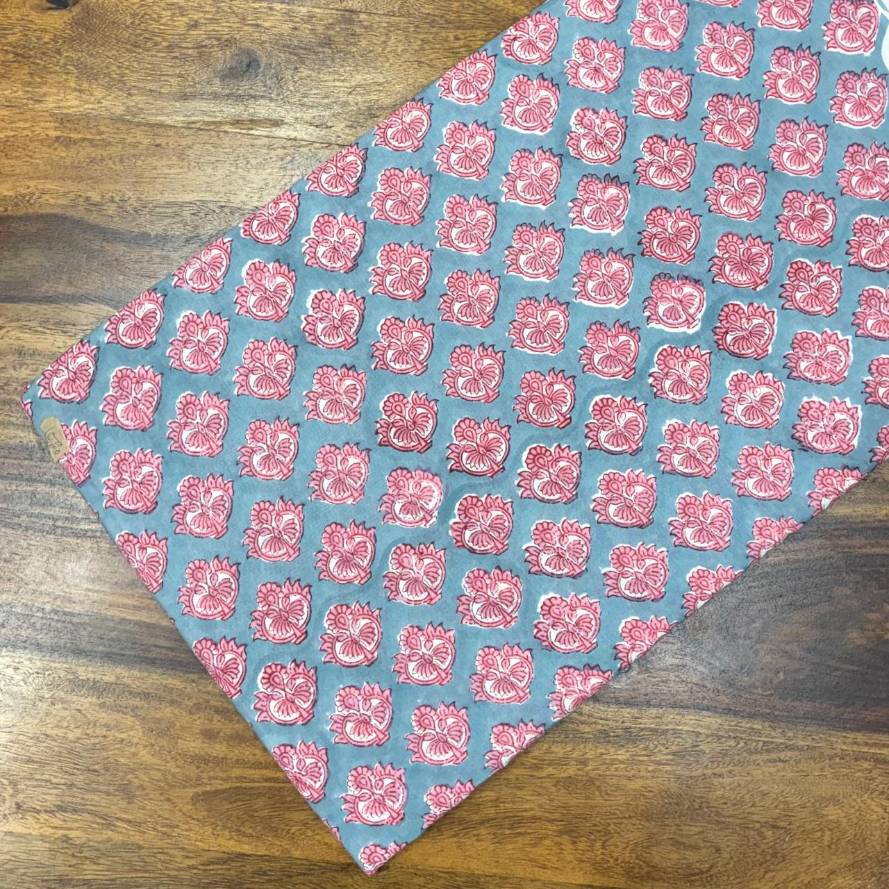 Sanganeri Handblock Cotton Fabric #60