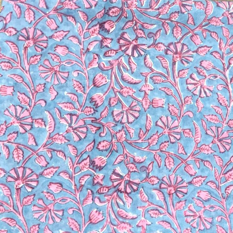 Sanganeri Handblock Cotton Fabric #61