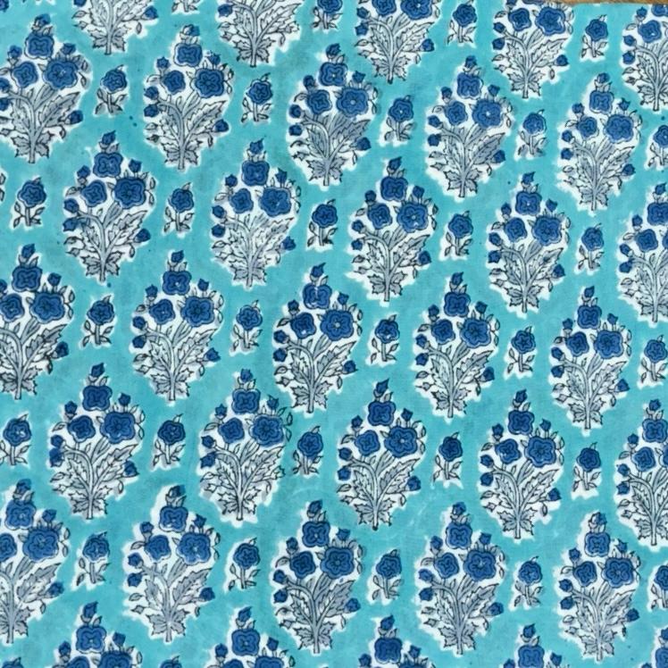 Sanganeri Handblock Cotton Fabric #62