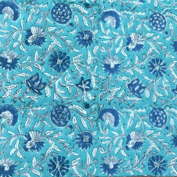 Sanganeri Handblock Cotton Fabric #63