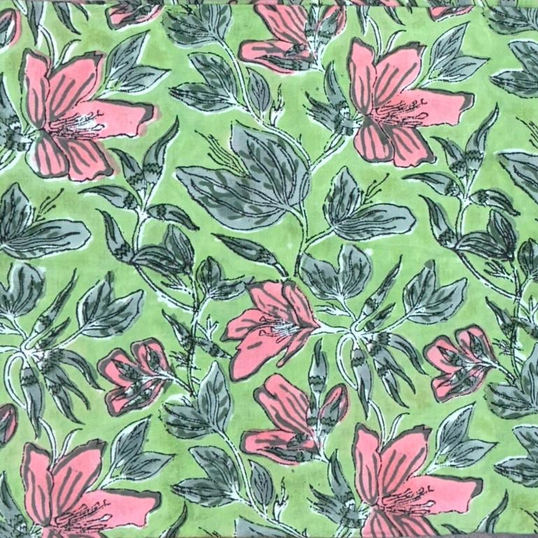 Sanganeri Handblock Cotton Fabric #65