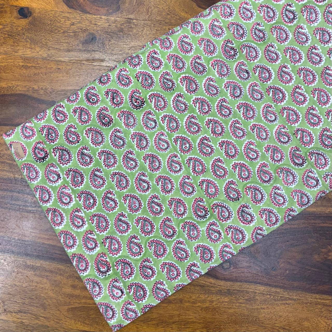 Sanganeri Handblock Cotton Fabric #64