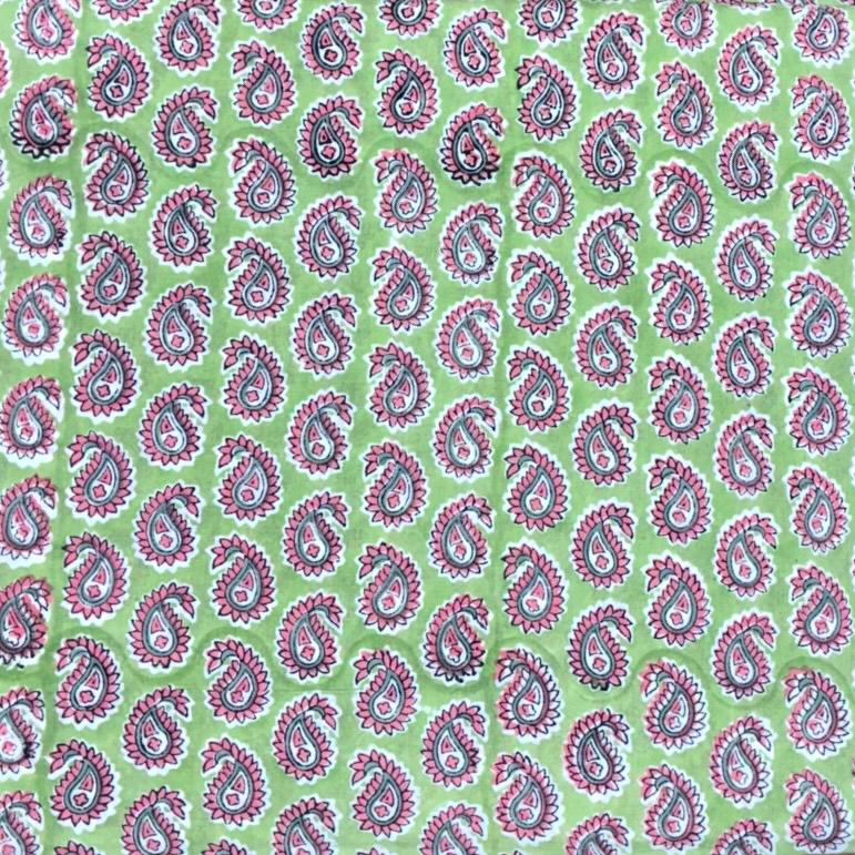 Sanganeri Handblock Cotton Fabric #64