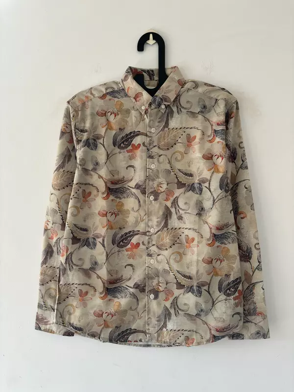 Soft green printed shirt