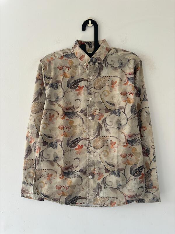 Soft green printed shirt