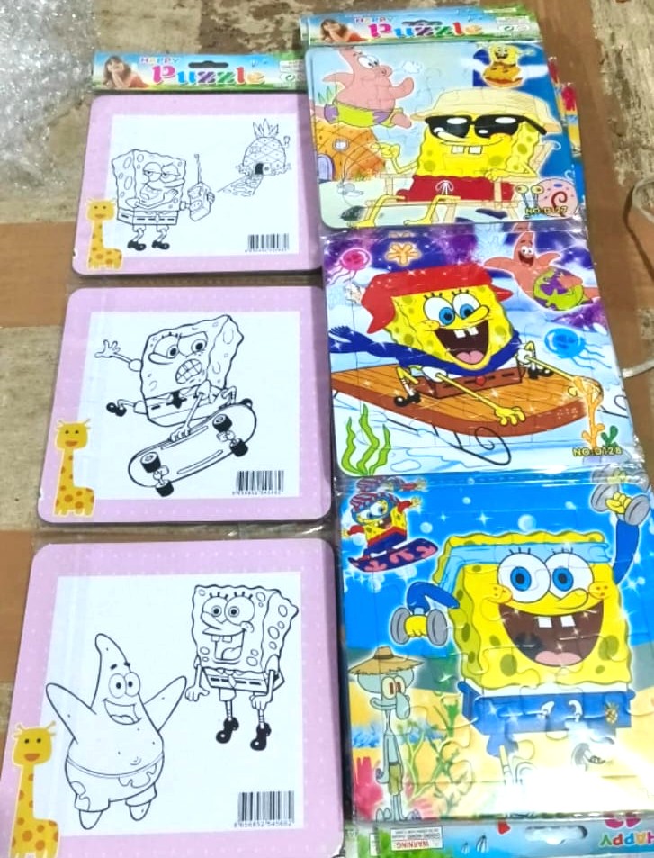 Puzzle with Color Board (3 Puzzles in Pack)