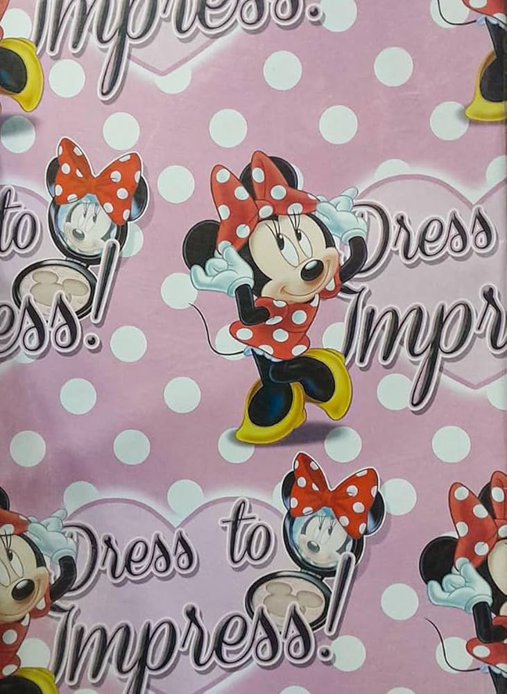 Gift Wrapping Sheet - Pink Minni Mouse