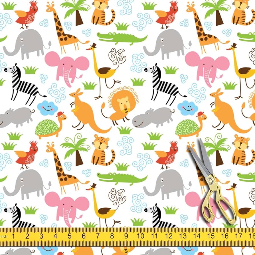 Gift Wrapping Sheet - White Animal