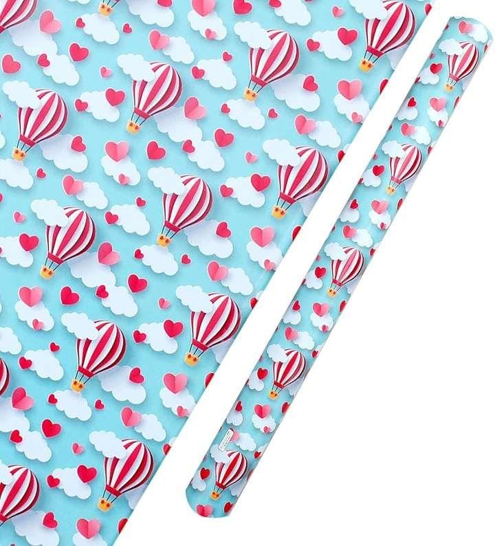 Gift Wrapping Sheet - Red Rainbow