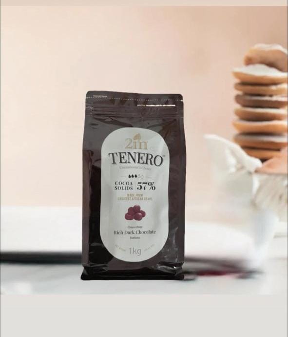 2M Tenero Rich Dark Chocolate 57% - 1 kg