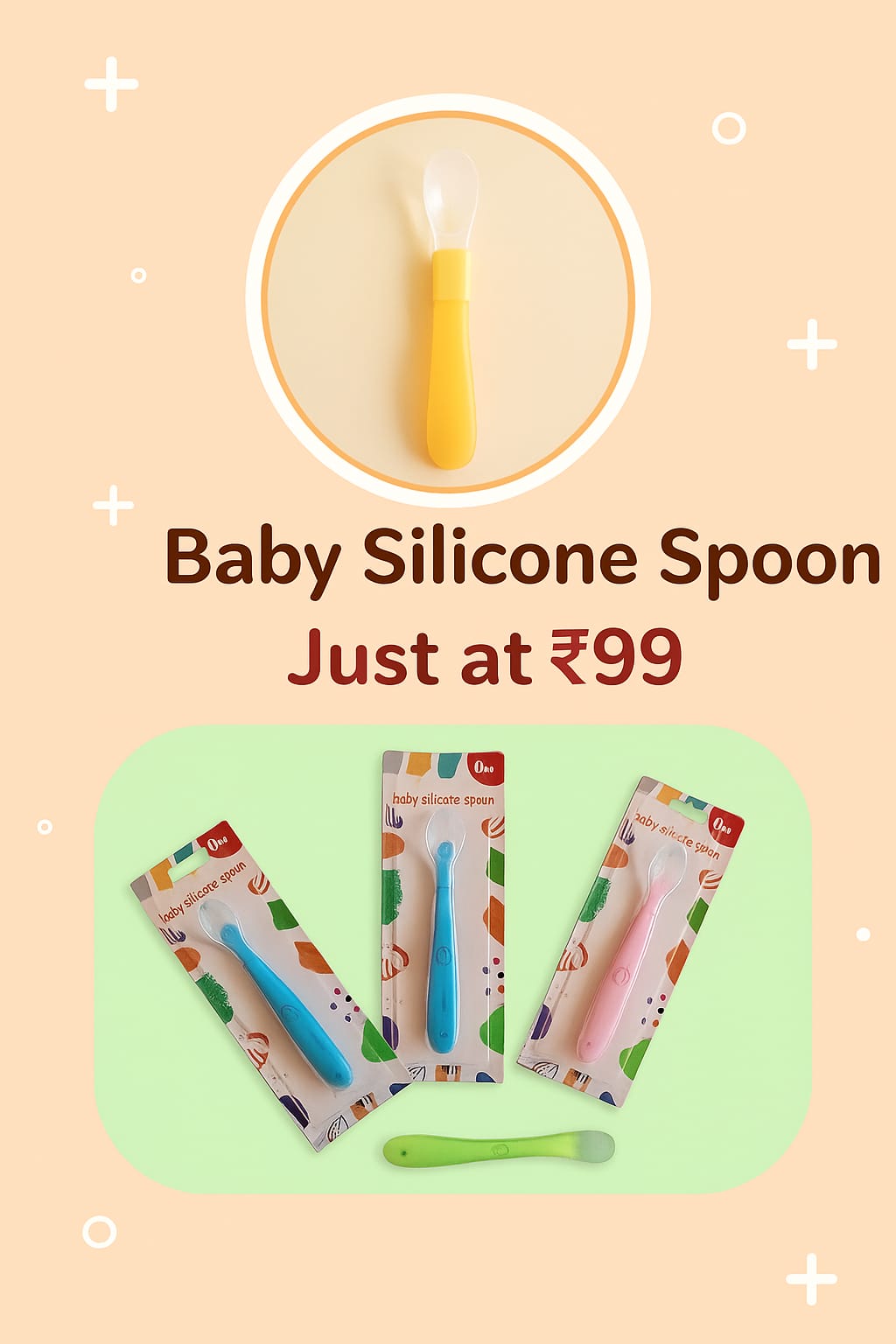 Baby feeding spoon-Silicon