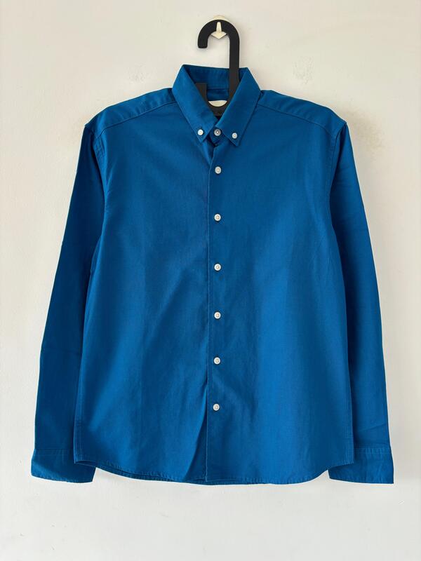 Royal blue solid shirt