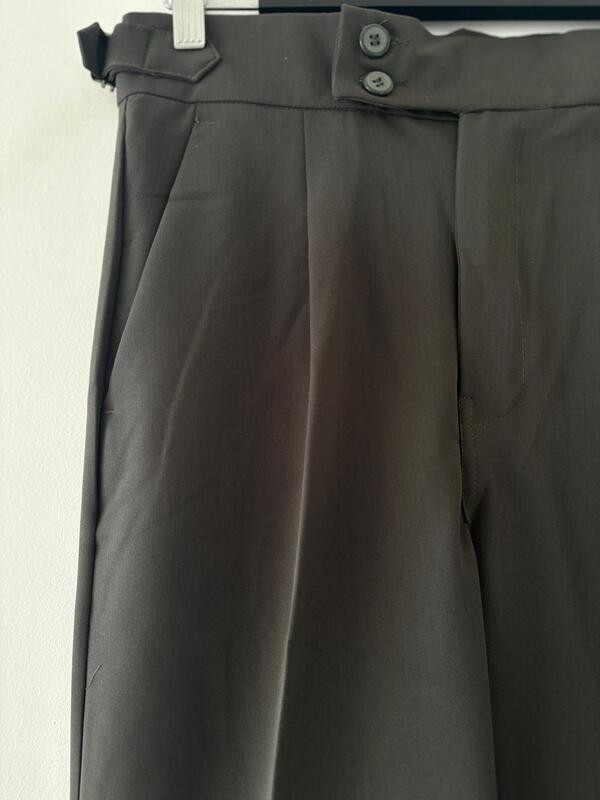 Dark grey Italian Gurkha pant