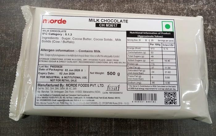 Morde Milk Chocolate 500g