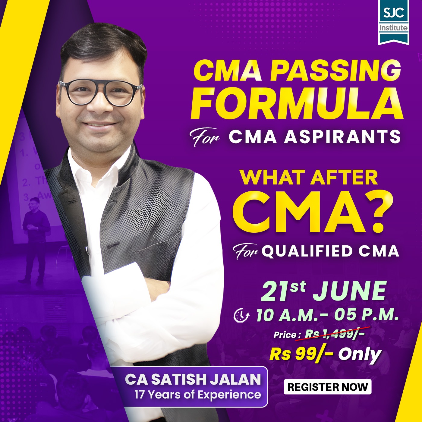 CMA Passing Formula Seminar by SJC Institute