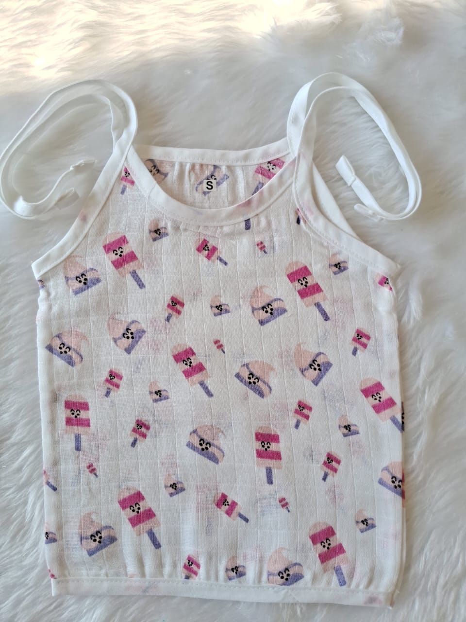 Muslin Jabla knot-Ice cream